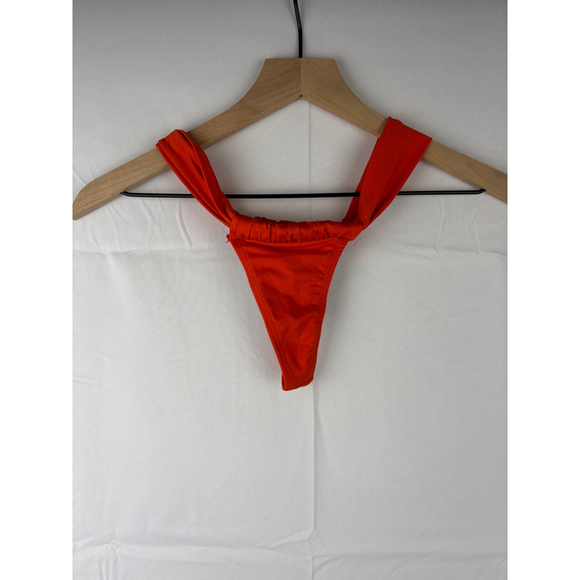 NWT Fredricks Of Hollywood Maddalena Bikini Bottom S Red - Picture 1 of 5